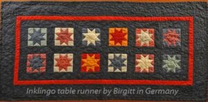 Table Runner by Birgitt with the free Inklingo shape collection