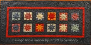 Table Runner by Birgitt with the free Inklingo shape collection