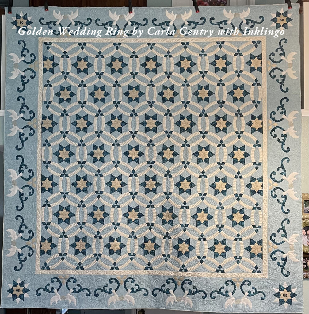 Golden Wedding Ring Quilt by Carla Gentry