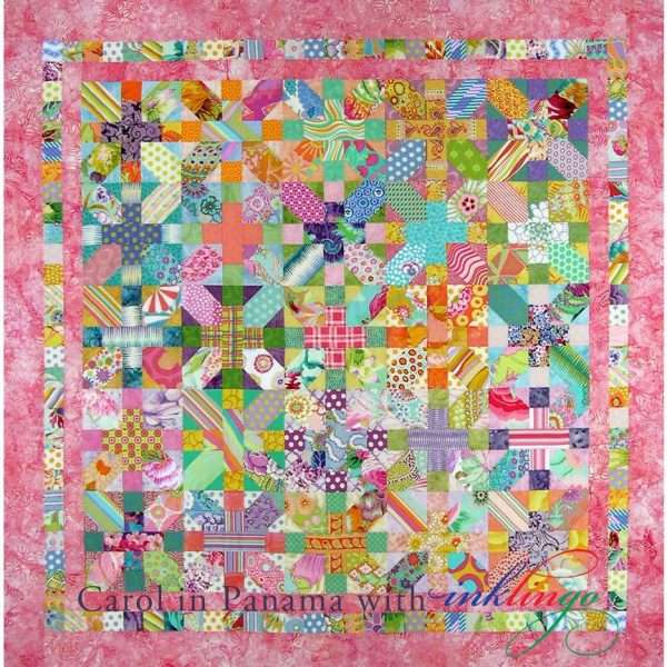 Japanese X quilt by Carol Skinner in Panama