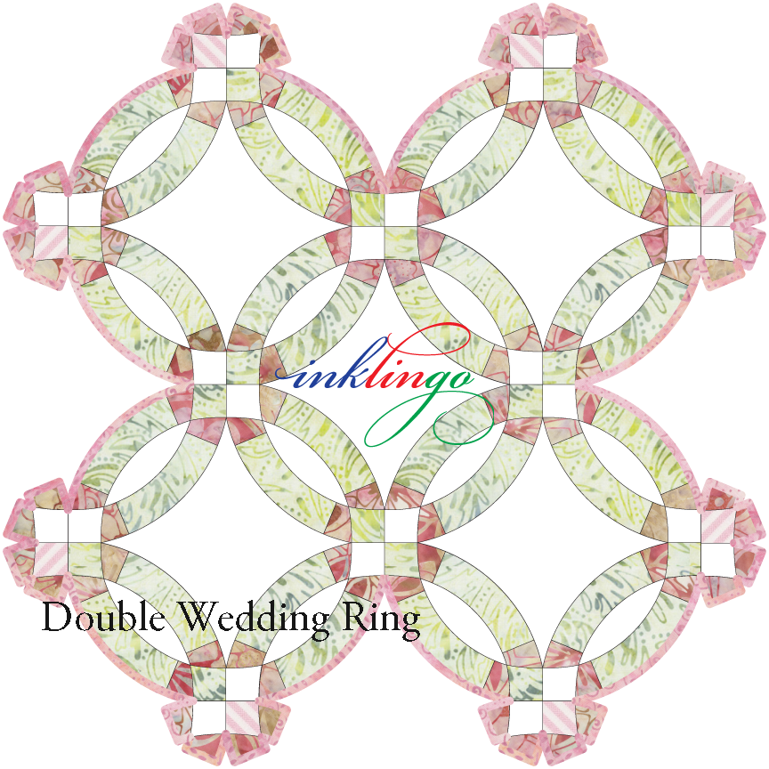 Setting for Double Wedding Ring on-point