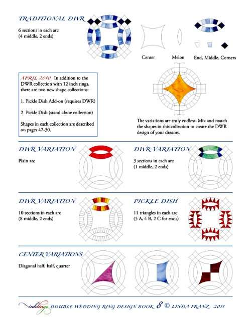 Double Wedding Ring Design Book PDF Quilt with Inklingo