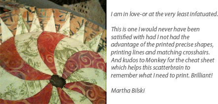 Martha Bilski's Farmer's Fancy with Dresden Plate shape collection