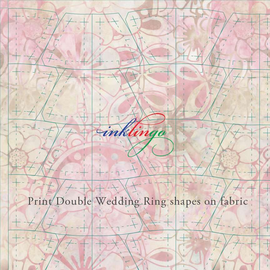 print double wedding ring shapes on fabric