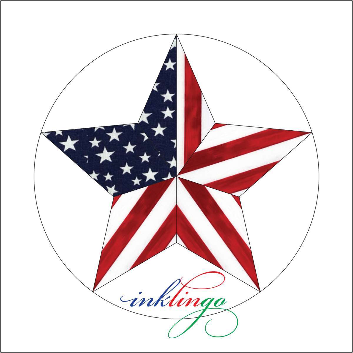 patriotic 5-pointed star