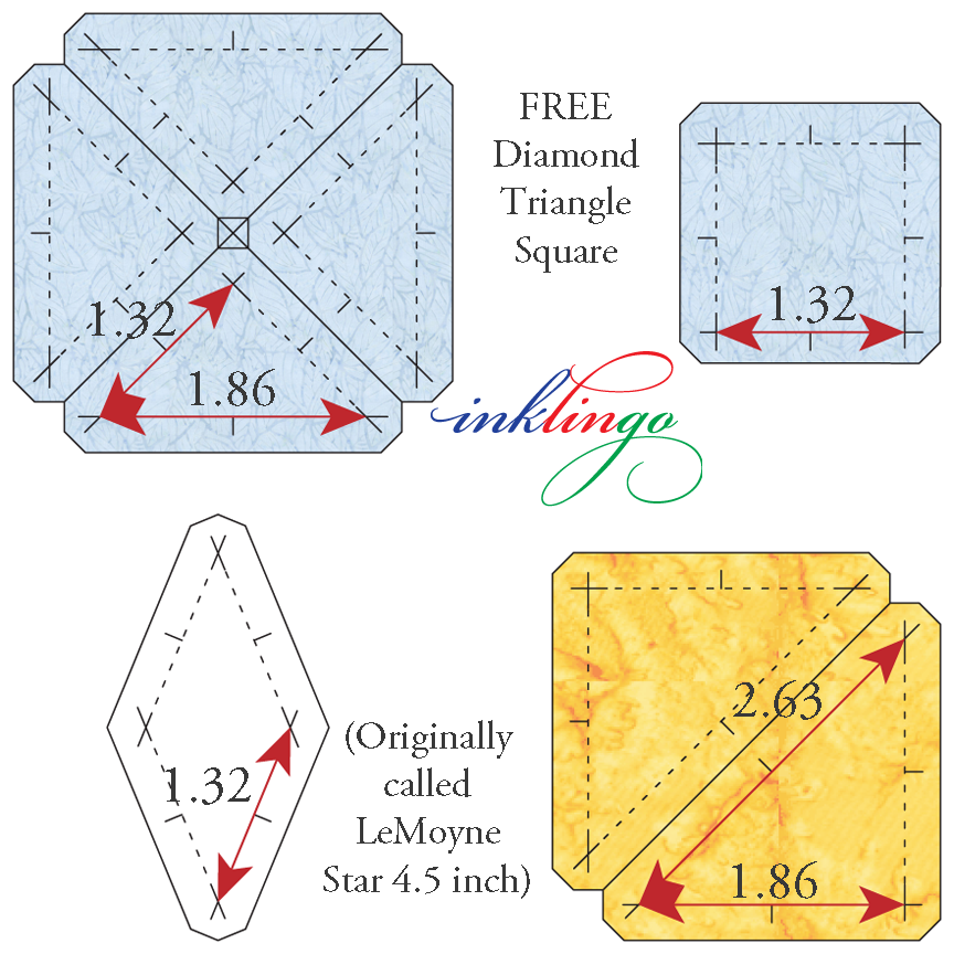 Free Inklingo Diamond Triangles and Squares