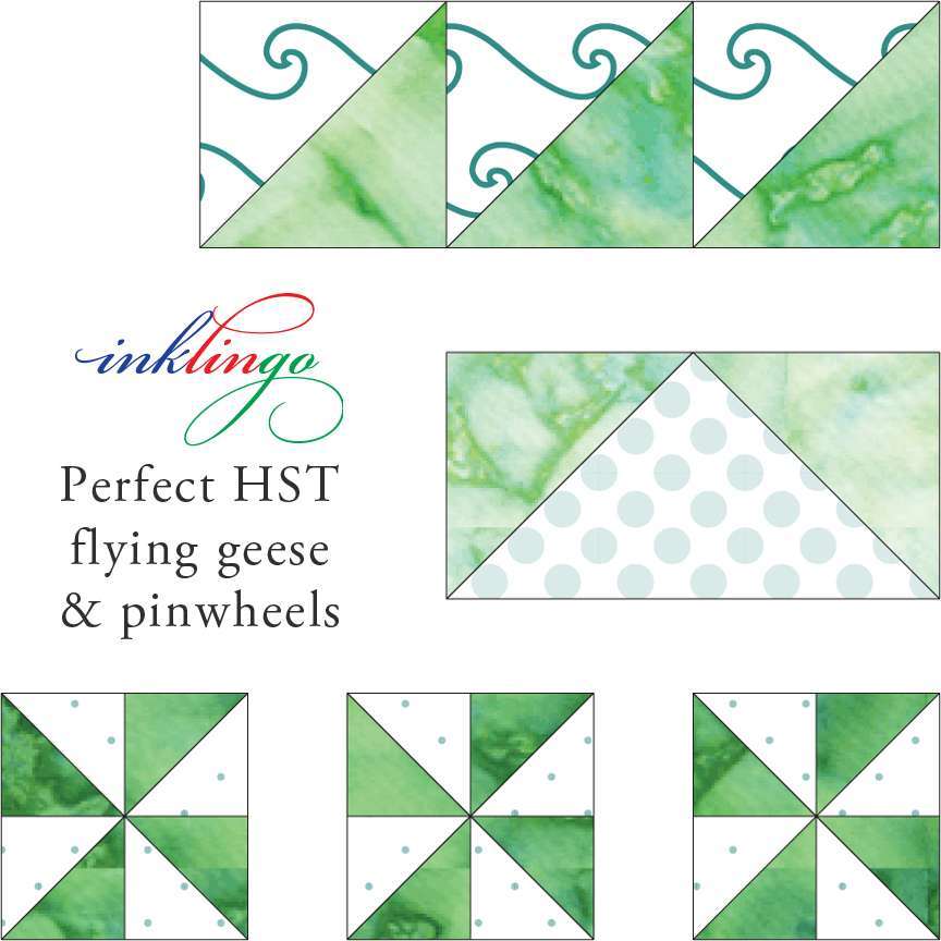 How to Sew Flying Geese Quilt Blocks - Quilt with Inklingo