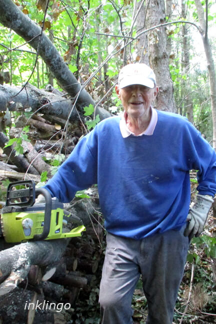 Proofreader with chainsaw