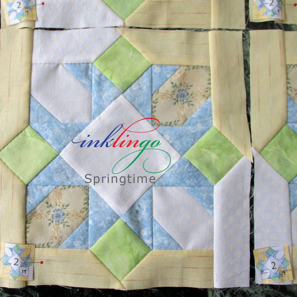 Springtime quilt block