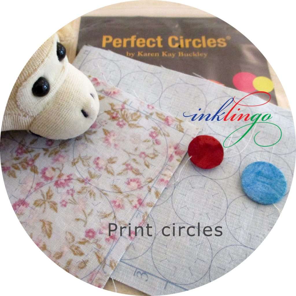 Print circles on fabric