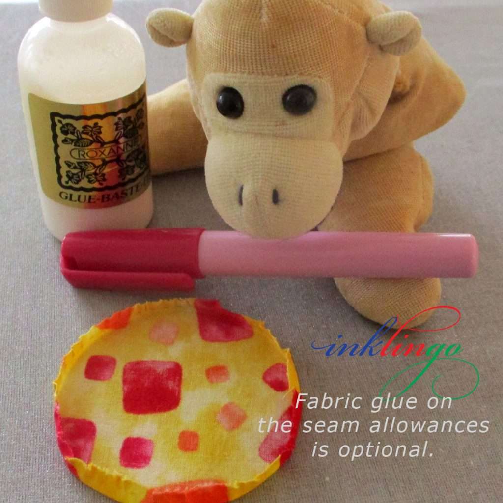 fabric glue for basting circles