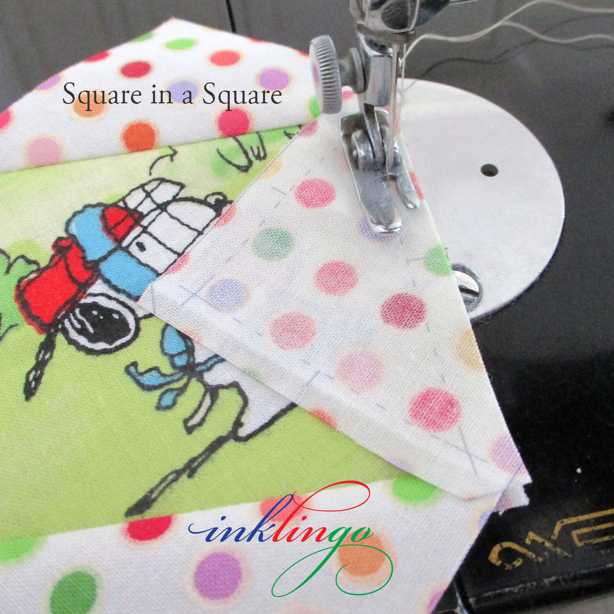 Sew Square in a Square by machine