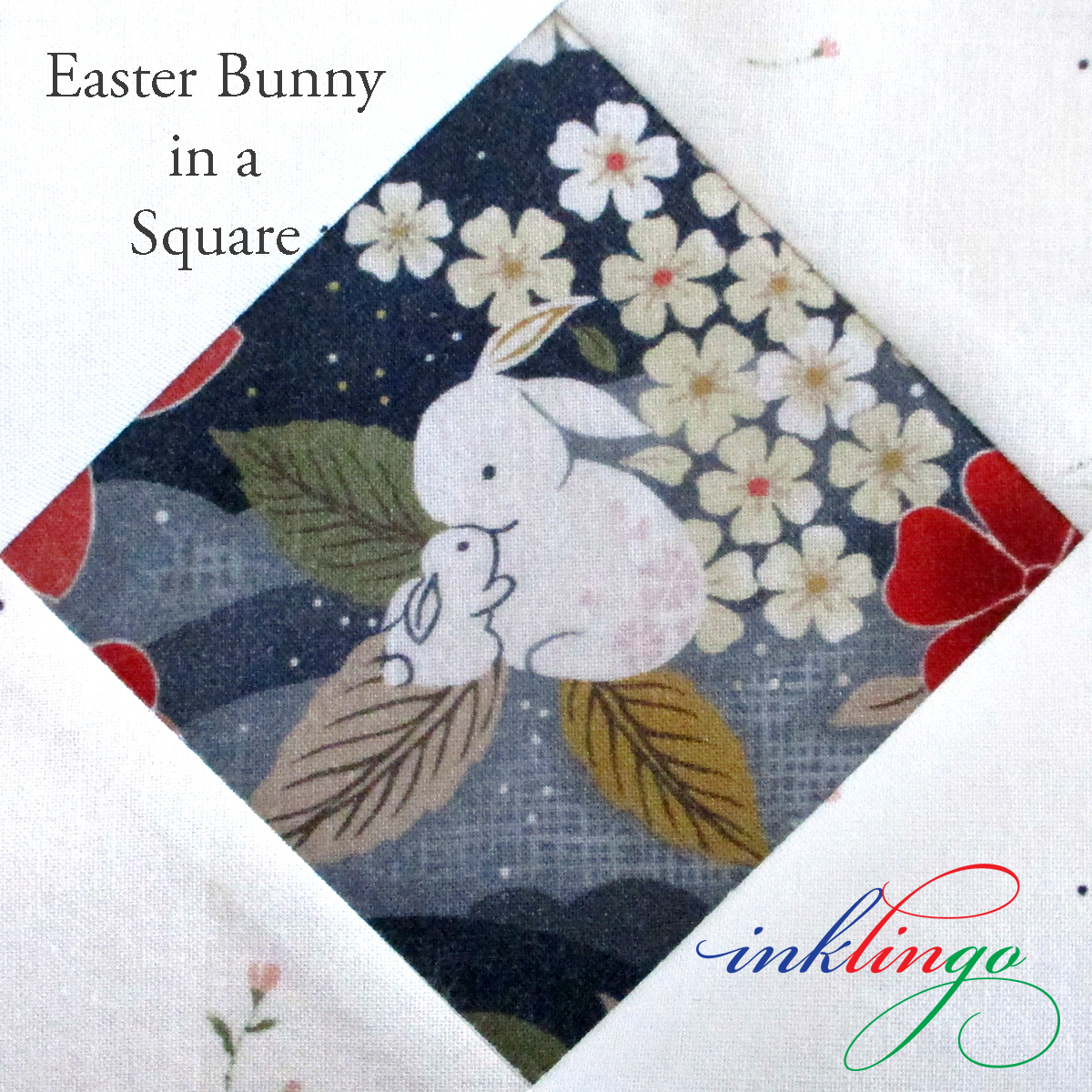 Square in a Square Easter Bunny