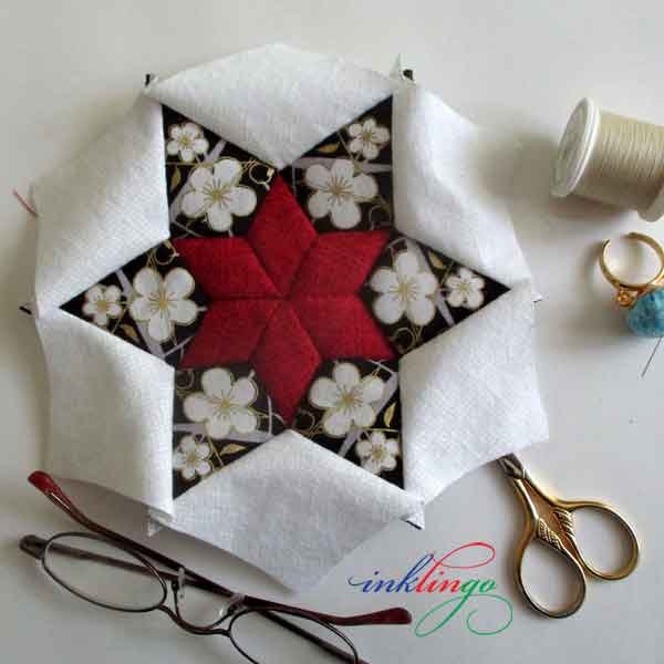 Sew Golden Wedding Ring quilts by hand or machine