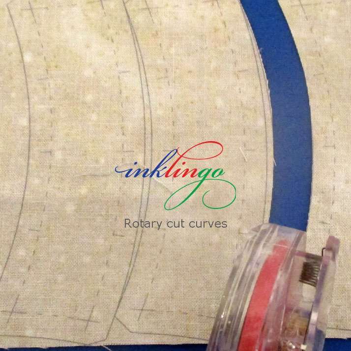 Rotary cut along a line with Inklingo