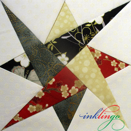 Starry Path quilt block