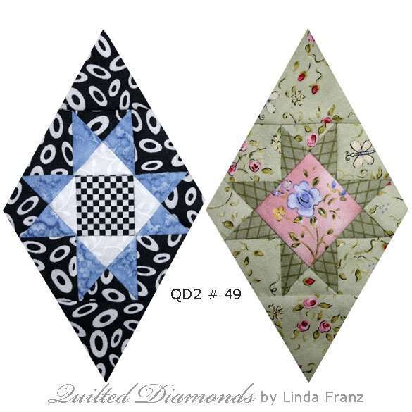 Quilted Diamonds 2 # 49 two variations