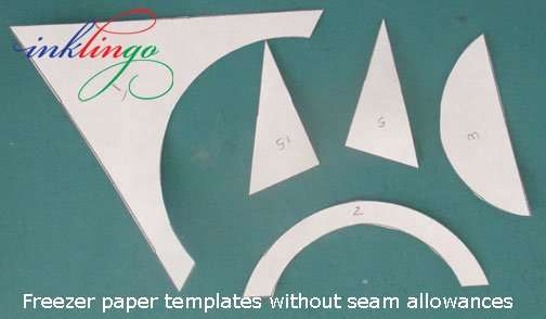 Freezer paper templates