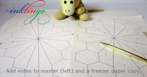 Make freezer paper templates