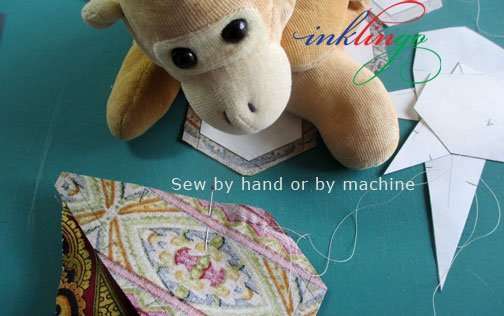 Use freezer paper templates and sew by hand or by machine