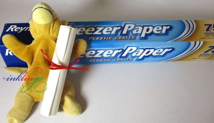 Mini rolls of freezer paper