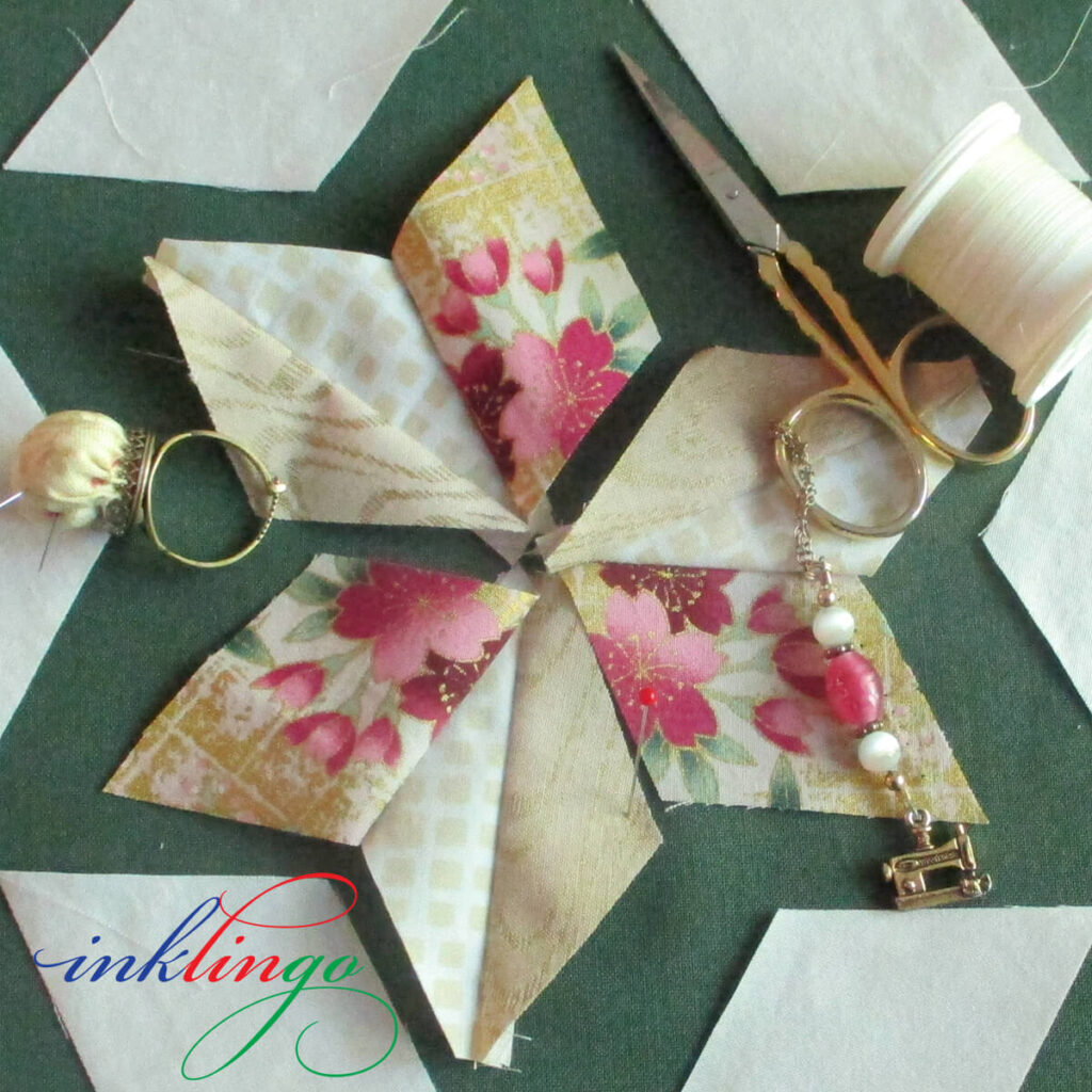 Sew Pieced Hexagon by Machine