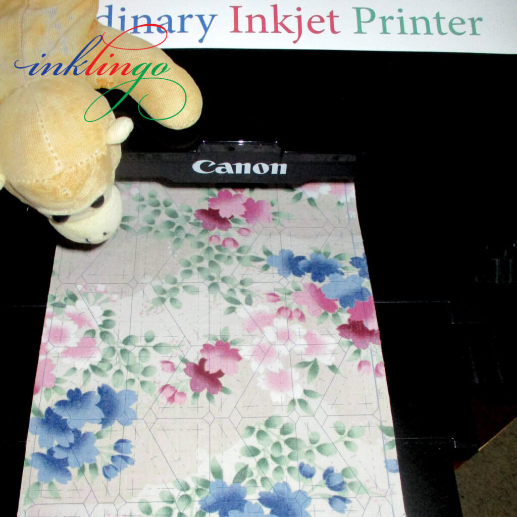 Print hexagon shapes on fabric