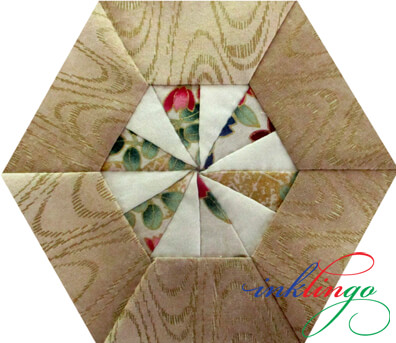 Pieced Hexagons with Inklingo