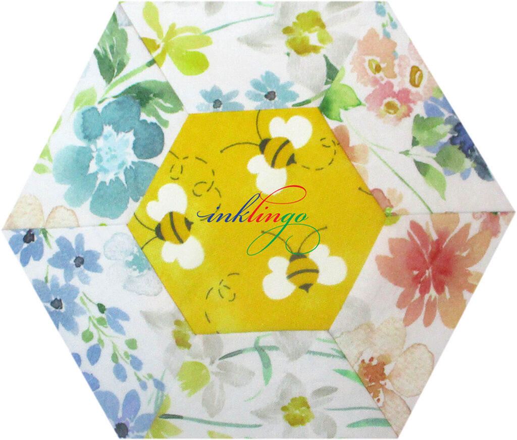 Pieced Hexagons with Inklingo