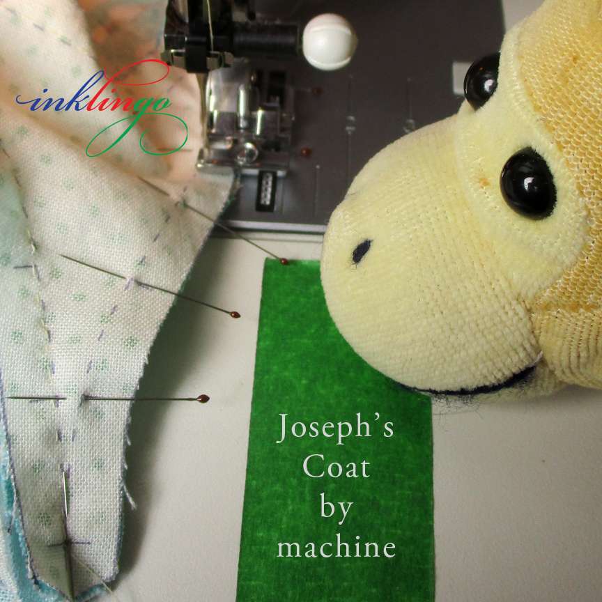 sew Joseph's Coat curves by machine