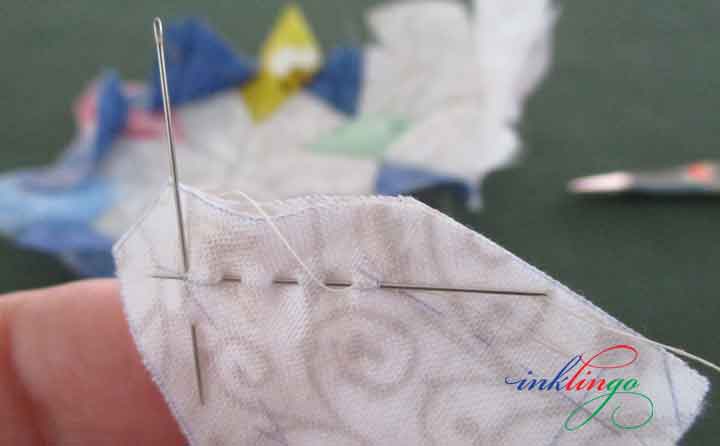 sew with a running stitch