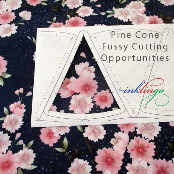 Fussy Cut Pine Cone Quilt