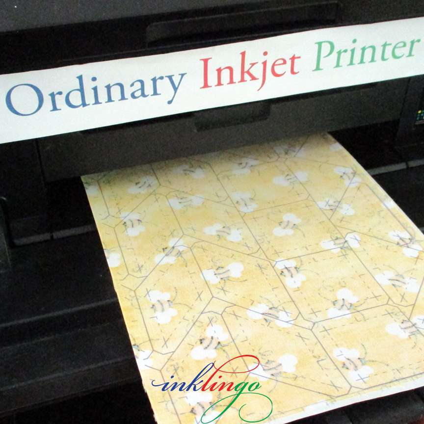 Print on fabric with any ordinary Inkjet and Inklingo