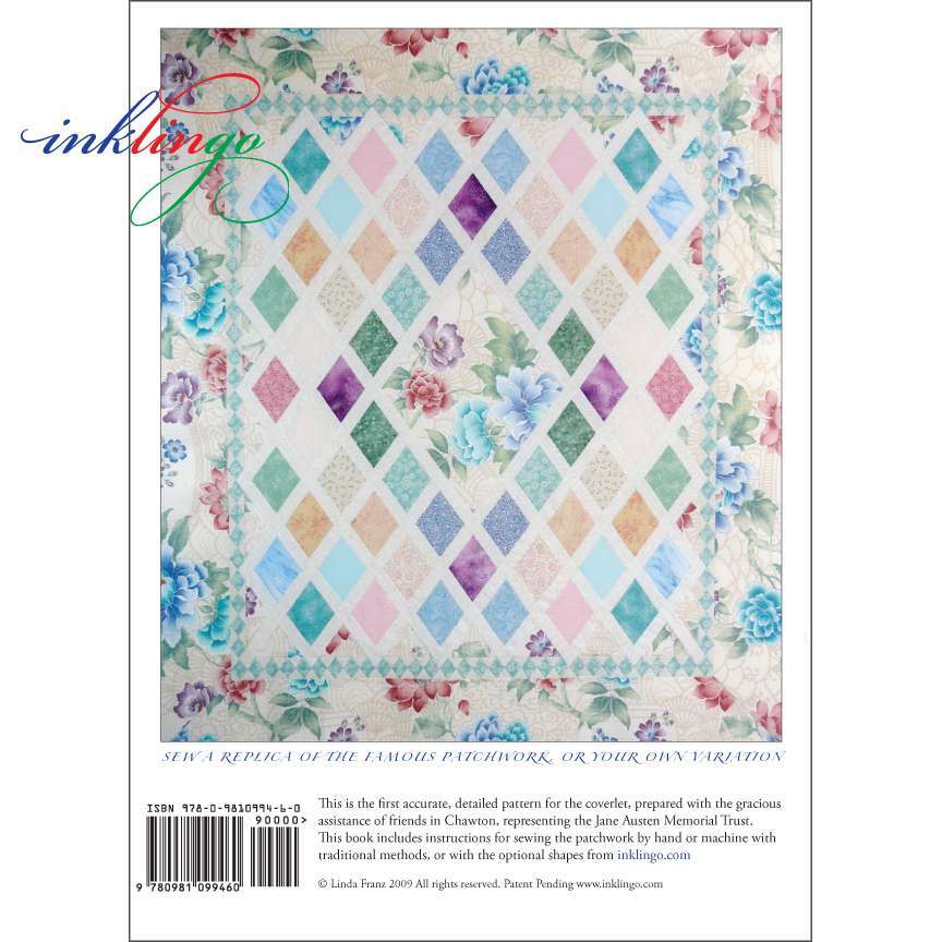 simplified Jane Austen Patchwork quilt design