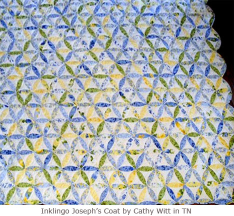 Joseph's Coat Quilt by Cathy in Tennessee with Inklingo