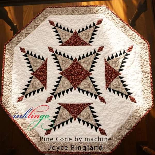 Pine Cone quilt by Joyce Fingland