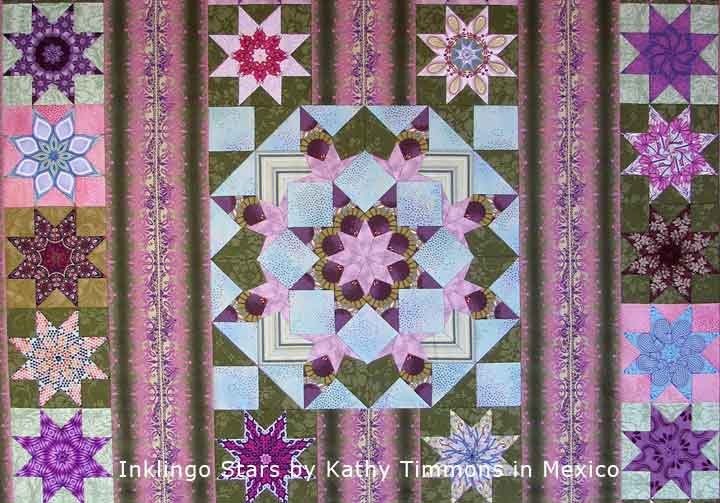 Star quilt by Kathy Timmons with Inklingo