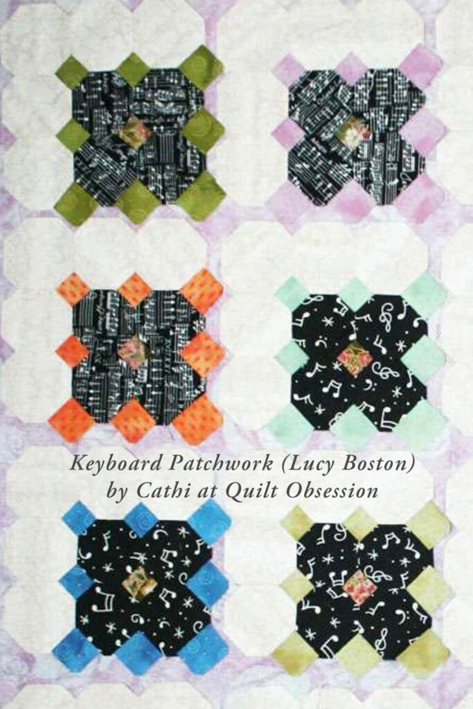 Keyboard Patchwork by Cathi at Quilt Obsession