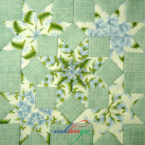 3 inch LeMoyne Star quilt blocks