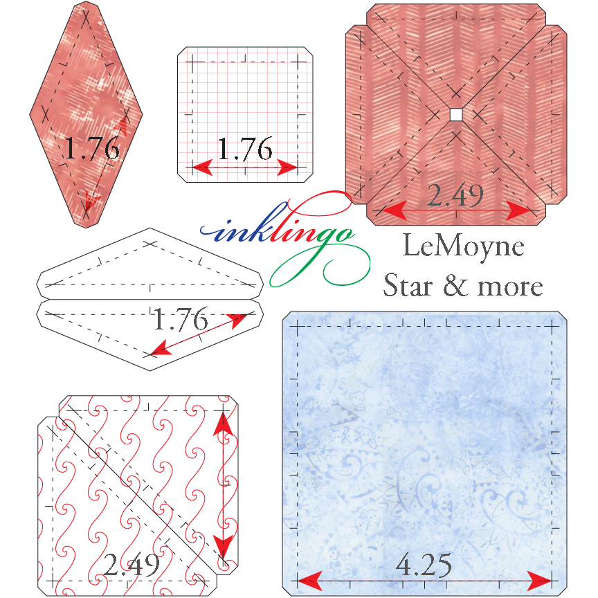 templates for LeMoyne Star 6 inch