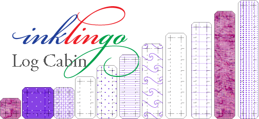 templates for log cabin to print on fabric