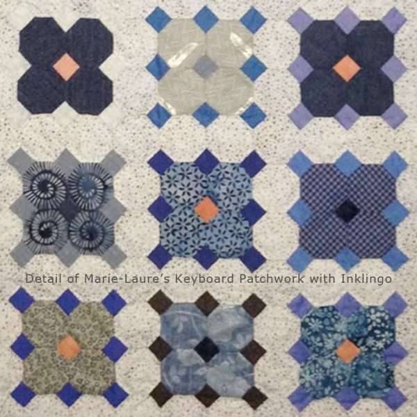 Keyboard Patchwork inspired by Lucy Boston
