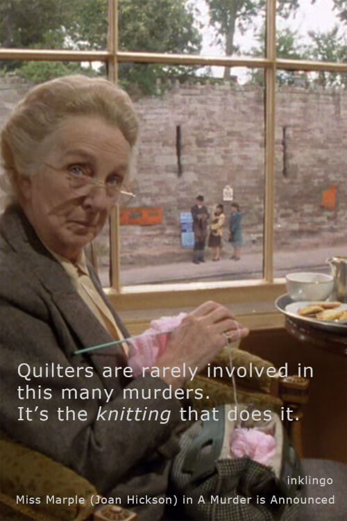 Joan Hickson as Miss Marple