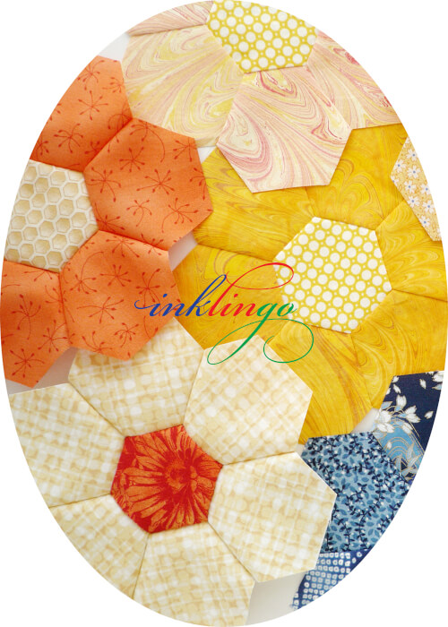 Sew hexagons with Inklingo