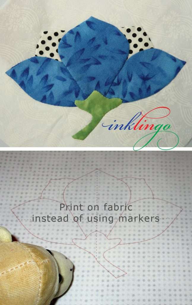 print on fabric for applique