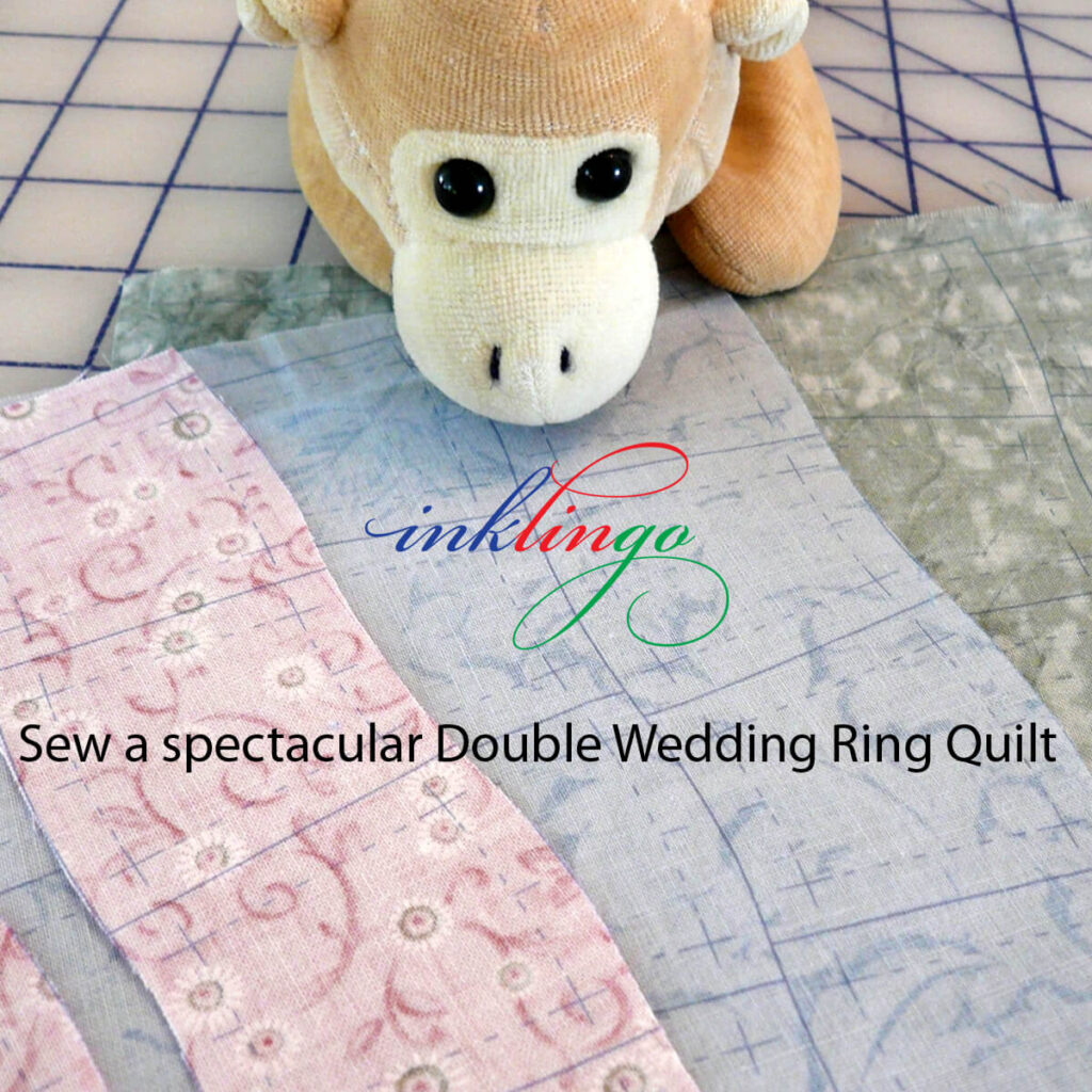 Double Wedding Ring Quilt without templates!