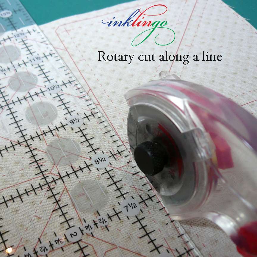 Rotary cut with Inklingo, no measuring!