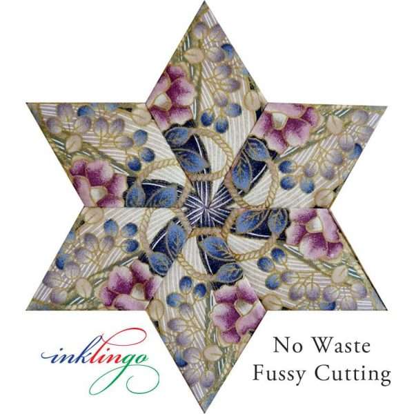 Fussy Cut diamonds for 6-pointed stars