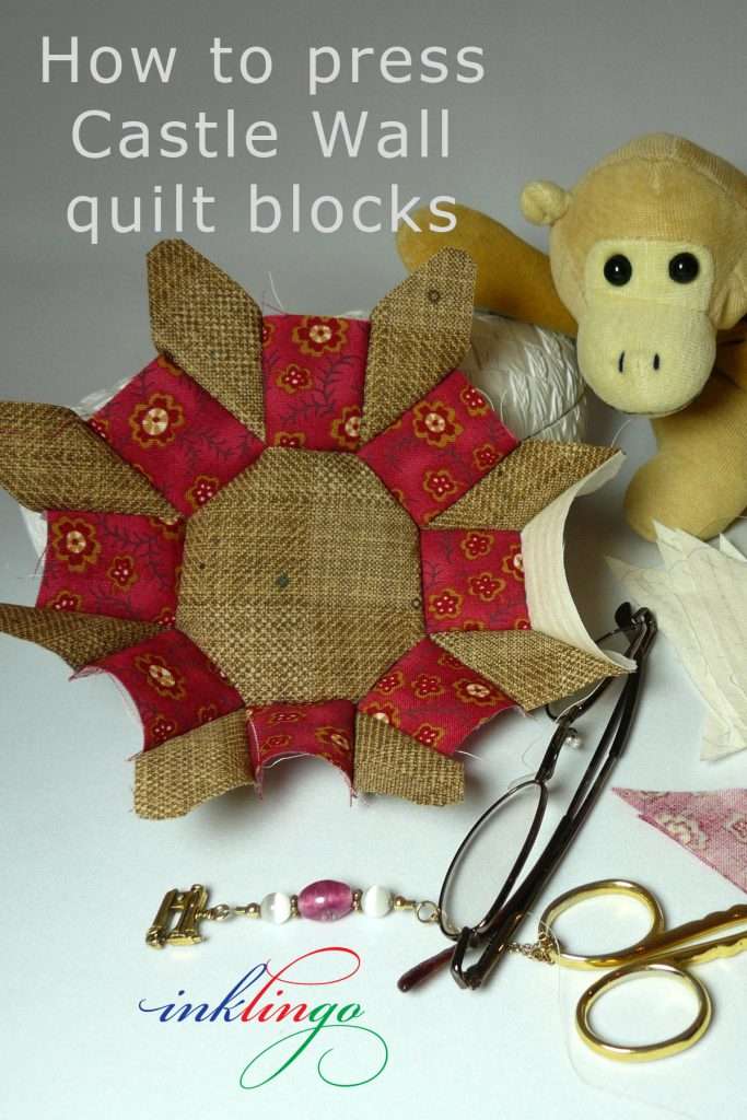 How to press Castle Wall Quilt Blocks