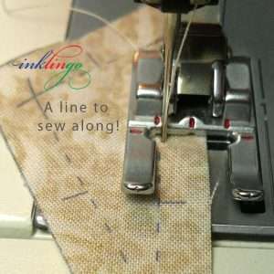 Sew along a line with Inklingo